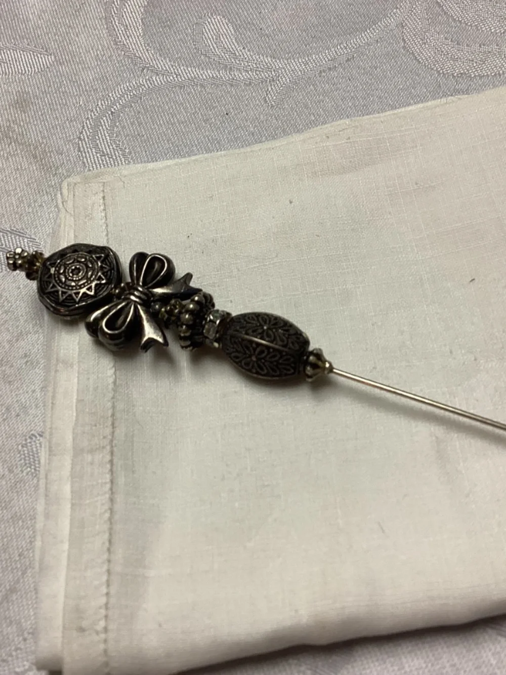 STICK PIN.  BROOCH. LOT HAT PIN. UNIQUE 3 TOTAL